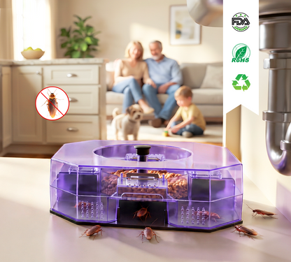 🔥Reusable Effective Roach Trap， Non-Toxic Sticky Cockroach Catcher for Kitchen Home Indoor Pest Control