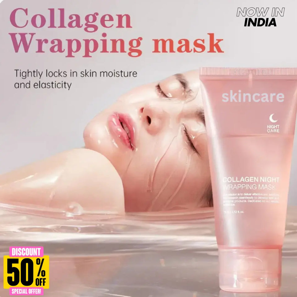 "Collagen Glow Overnight Peel-Off Mask – Wake Up to Smooth, Radiant, Ageless Skin!" - Sky Nova Store