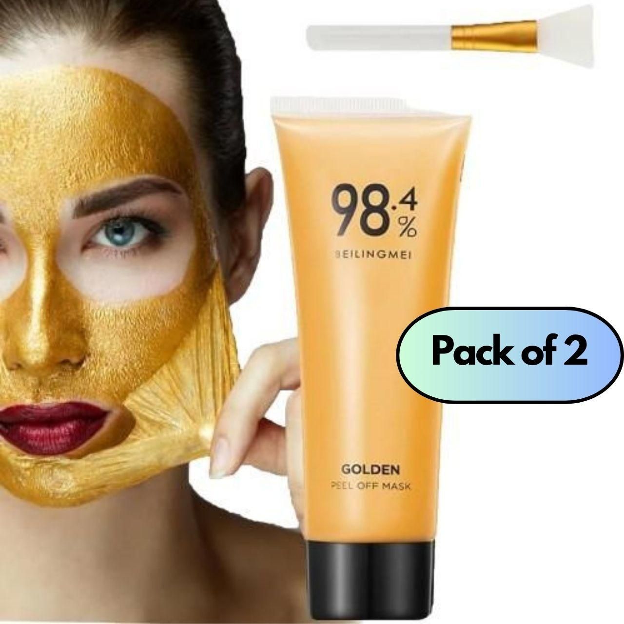 🤩 Gold Peel off Mask (Pack of 2) - Free Cash On Delivery 🚚⚡