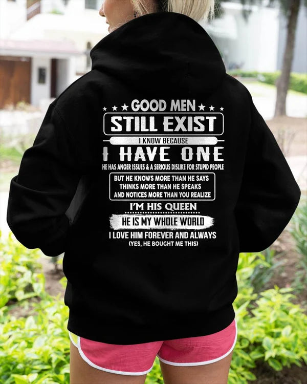 GOOD MEN STILL EXIST I KNOW BECAUSE HAVE ONE - GIFT FOR WIFE FROM HUSBAND - NINA00 (SKU2607-174-00)