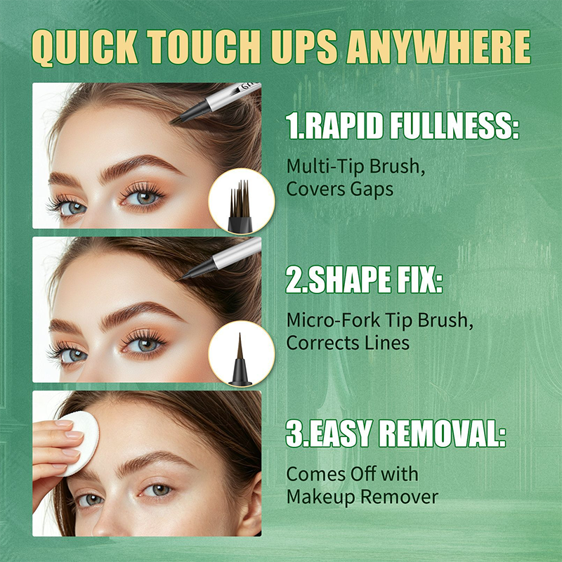 Double-Ended Liquid Eyebrow Pen